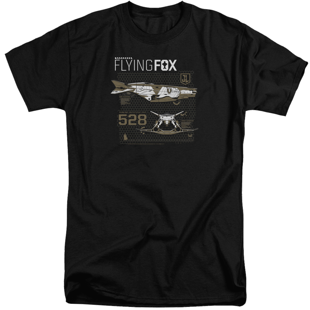Justice League Flying Fox Men's Tall Fit T-Shirt Men's Tall Fit T-Shirt Justice League