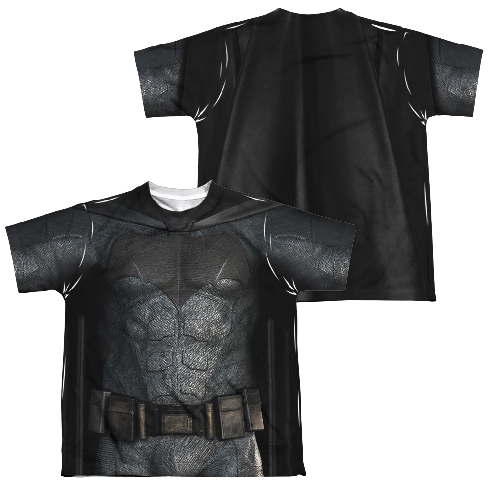 Justice League Movie Batman Uniform (F/B) - Youth All-Over Print T-Shirt Youth All-Over Print T-Shirt (Ages 8-12) Justice League