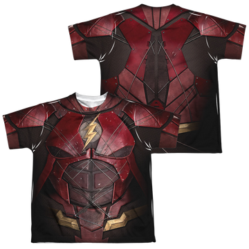 Justice League Movie Flash Uniform youth all-over print t-shirt for ages 8 to 12