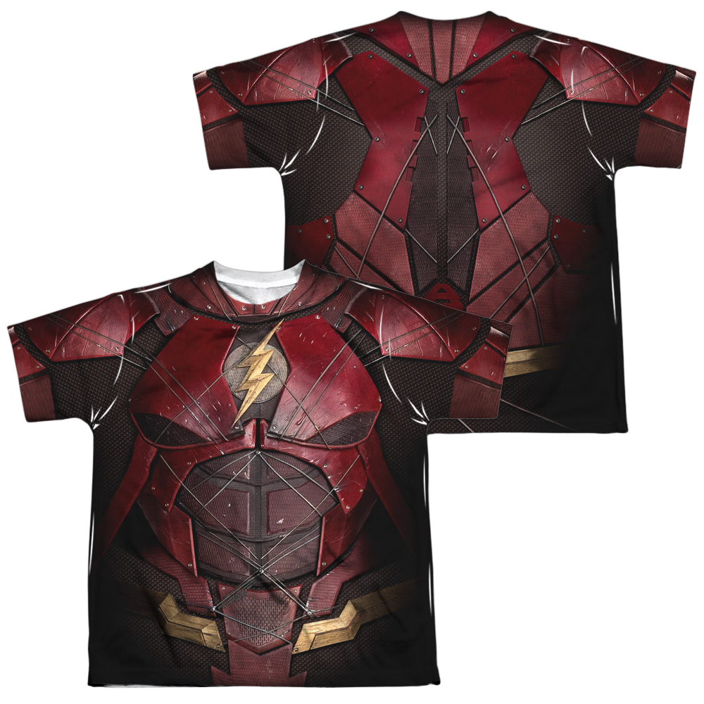 Justice League Movie Flash Uniform - Youth All-Over Print T-Shirt Youth All-Over Print T-Shirt (Ages 8-12) Justice League