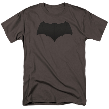 Charcoal men's regular fit t-shirt with Justice League Movie Batman Logo graphic
