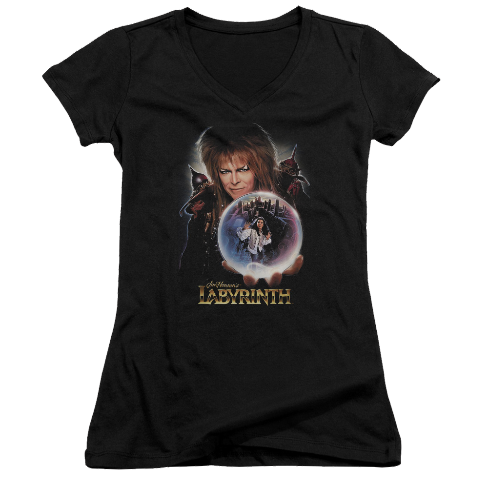 Labyrinth I Have A Gift Juniors V-Neck T-Shirt Juniors V-Neck T-Shirt Labyrinth