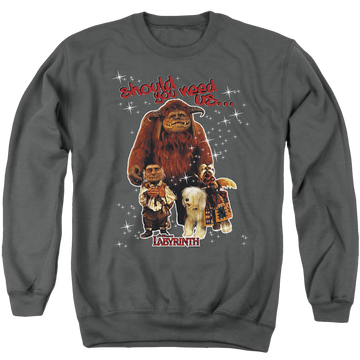Labyrinth Should You Need Us Men's Crewneck Sweatshirt Men's Crewneck Sweatshirt Labyrinth