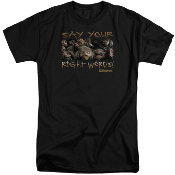 Labyrinth Say Your Right Words Men's Tall Fit T-Shirt Men's Tall Fit T-Shirt Labyrinth