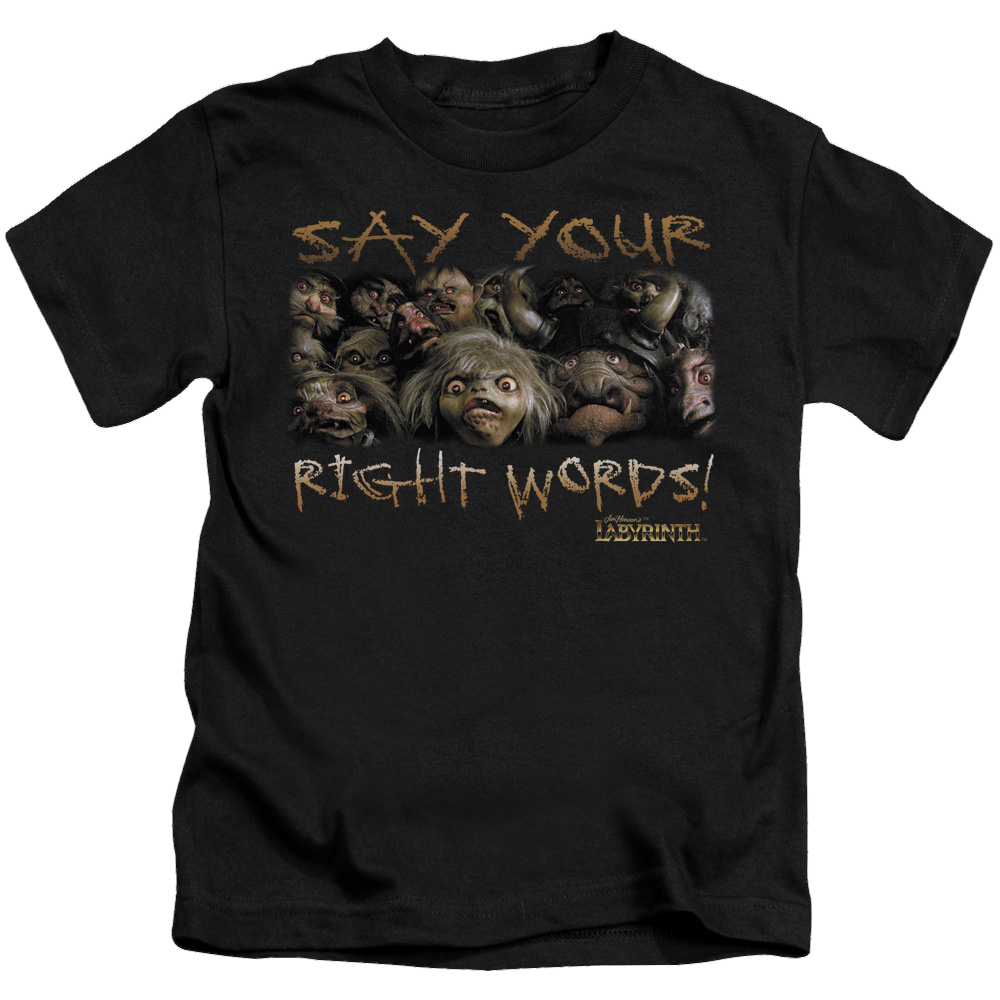 Labyrinth Say Your Right Words Kid's T-Shirt (Ages 4-7) Kid's T-Shirt (Ages 4-7) Labyrinth
