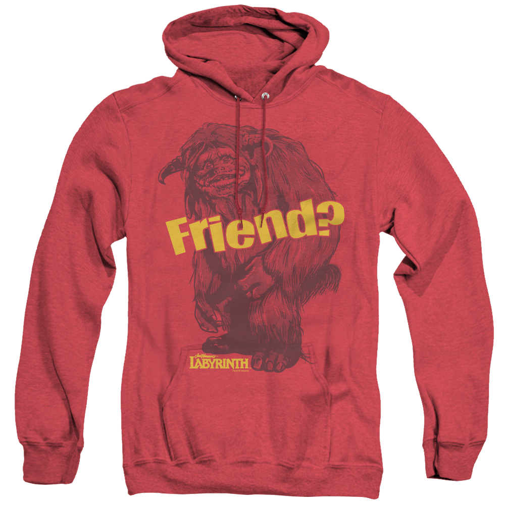 Labyrinth Ludo Friend - Heather Pullover Hoodie Heather Pullover Hoodie Labyrinth
