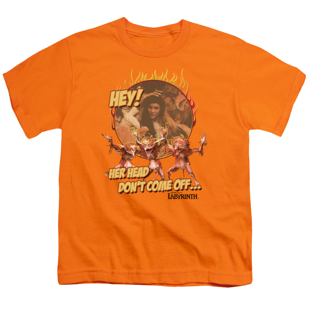 Labyrinth Head Dont Come Off Youth T-Shirt (Ages 8-12) Youth T-Shirt (Ages 8-12) Labyrinth