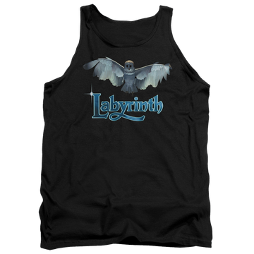Black men's tank with Labyrinth Title Sequence graphic