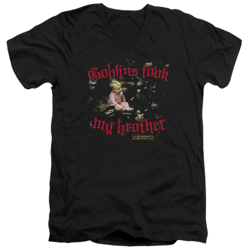 Labyrinth Goblins Took My Brother Men's V-Neck T-Shirt Men's V-Neck T-Shirt Labyrinth