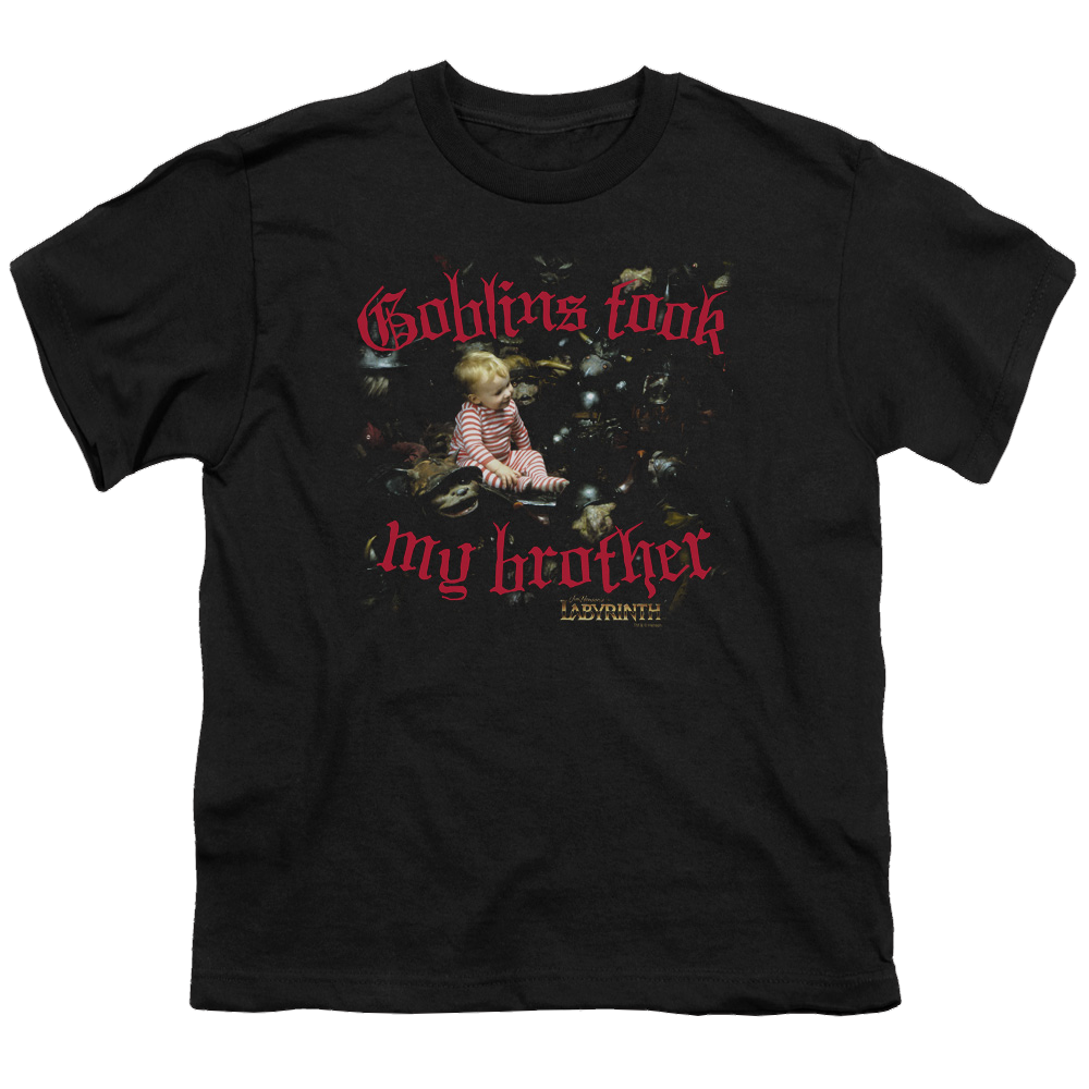 Labyrinth Goblins Took My Brother Youth T-Shirt (Ages 8-12) Youth T-Shirt (Ages 8-12) Labyrinth