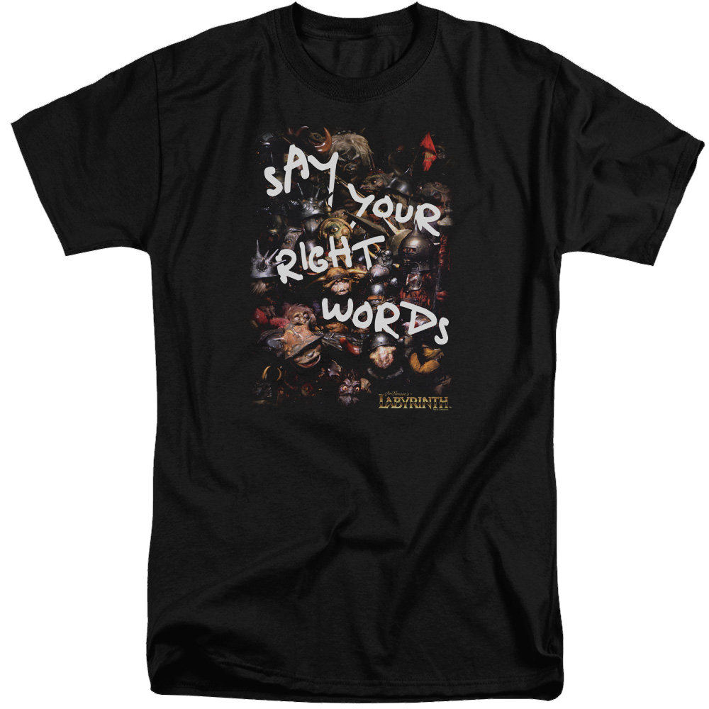 Labyrinth Right Words Men's Tall Fit T-Shirt Men's Tall Fit T-Shirt Labyrinth