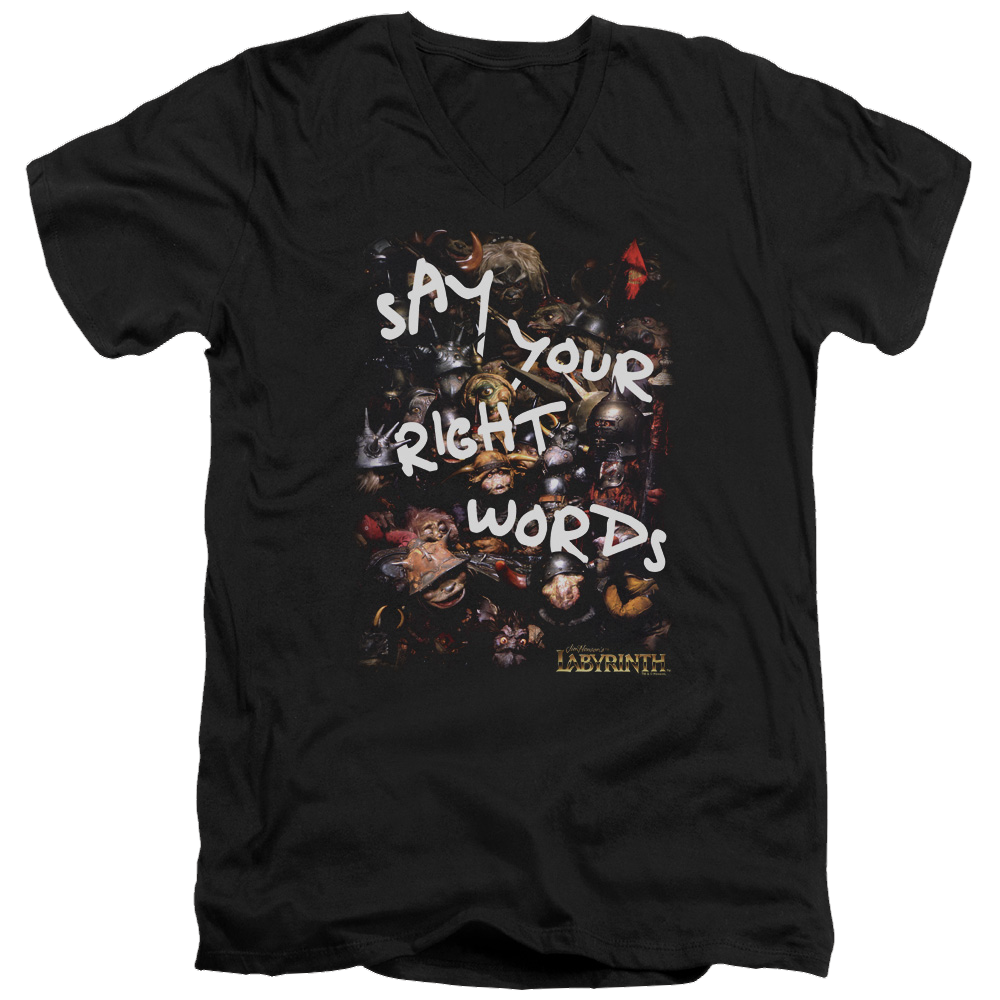 Labyrinth Right Words Men's V-Neck T-Shirt Men's V-Neck T-Shirt Labyrinth