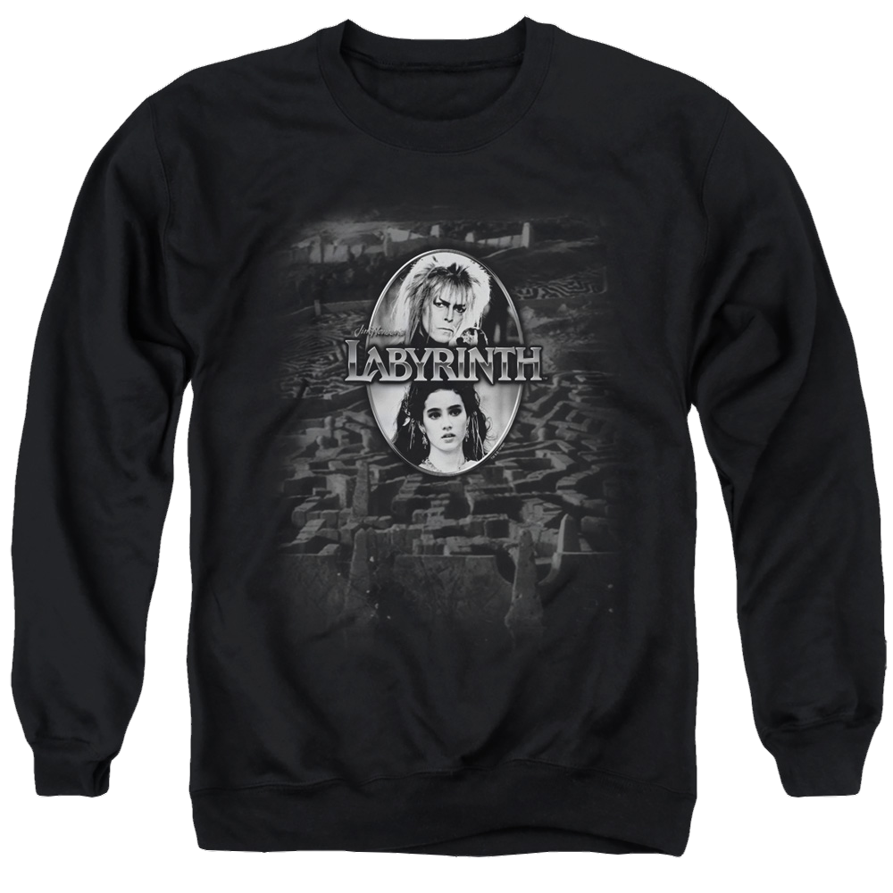 Labyrinth Maze Men's Crewneck Sweatshirt Men's Crewneck Sweatshirt Labyrinth