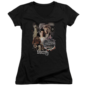 Labyrinth 25 Years Of Magic Juniors V-Neck T-Shirt Juniors V-Neck T-Shirt Labyrinth