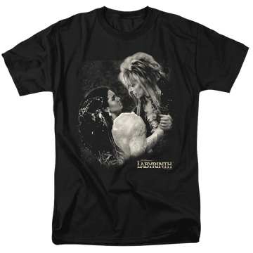 Black men's regular fit t-shirt with Labyrinth Dream Dance graphic