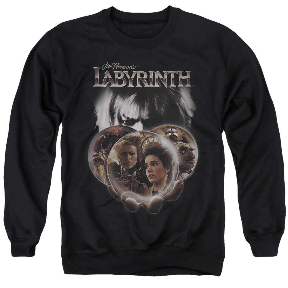 Labyrinth Globes Men's Crewneck Sweatshirt Men's Crewneck Sweatshirt Labyrinth