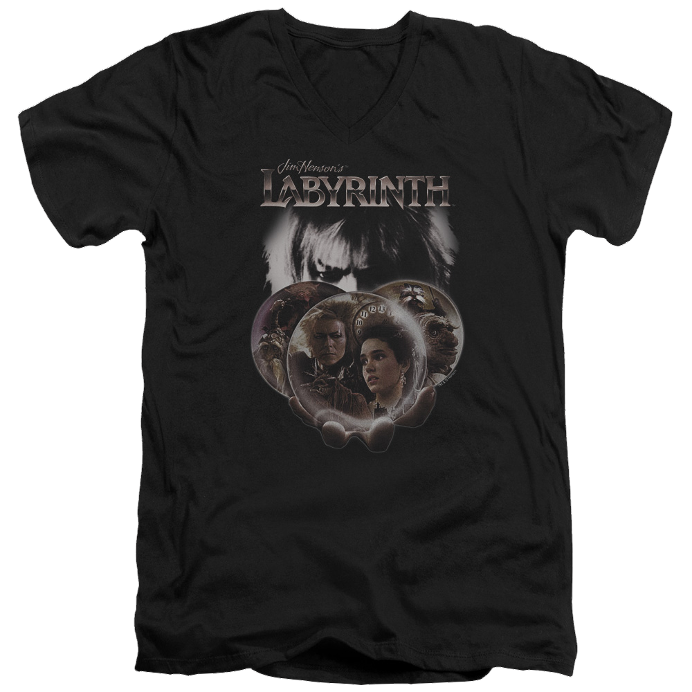 Labyrinth Globes Men's V-Neck T-Shirt Men's V-Neck T-Shirt Labyrinth