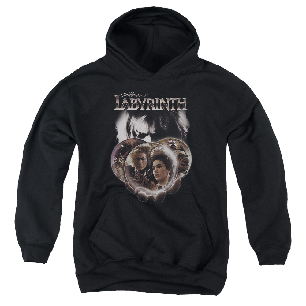 Labyrinth Globes Youth Hoodie (Ages 8-12) Youth Hoodie (Ages 8-12) Labyrinth
