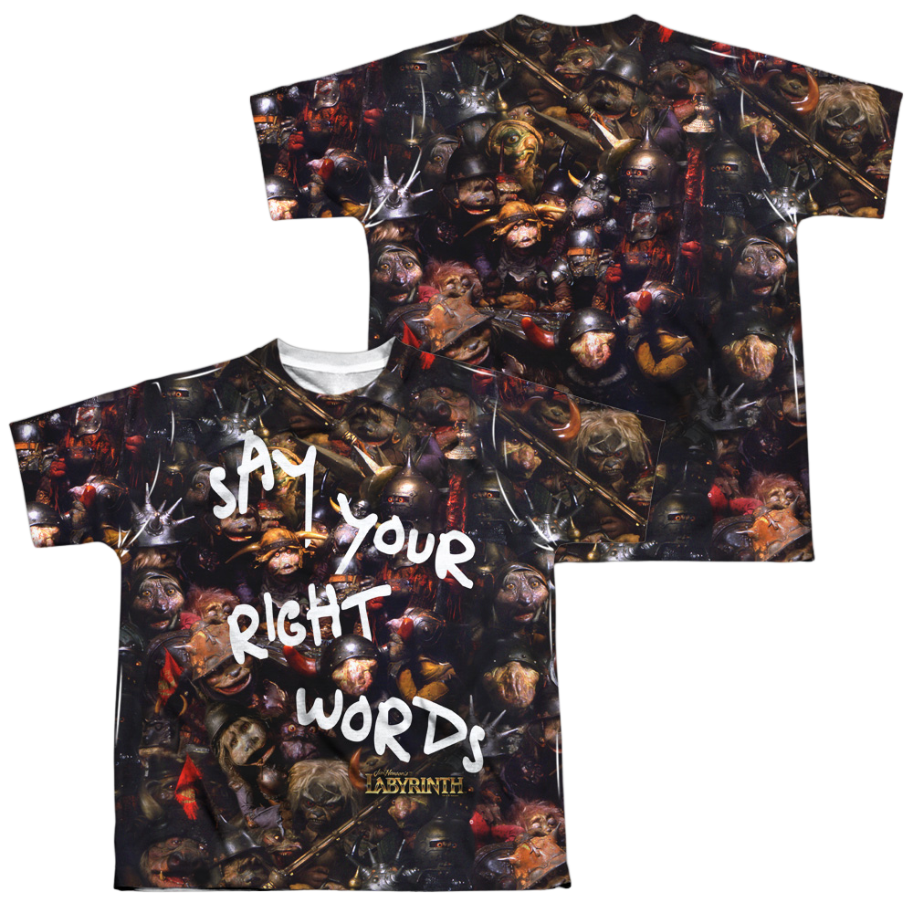 Labyrinth Right Words Youth All-Over Print T-Shirt (Ages 8-12) Youth All-Over Print T-Shirt (Ages 8-12) Labyrinth