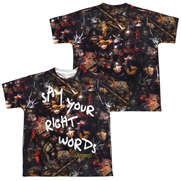 Labyrinth Right Words Youth All-Over Print T-Shirt (Ages 8-12) Youth All-Over Print T-Shirt (Ages 8-12) Labyrinth