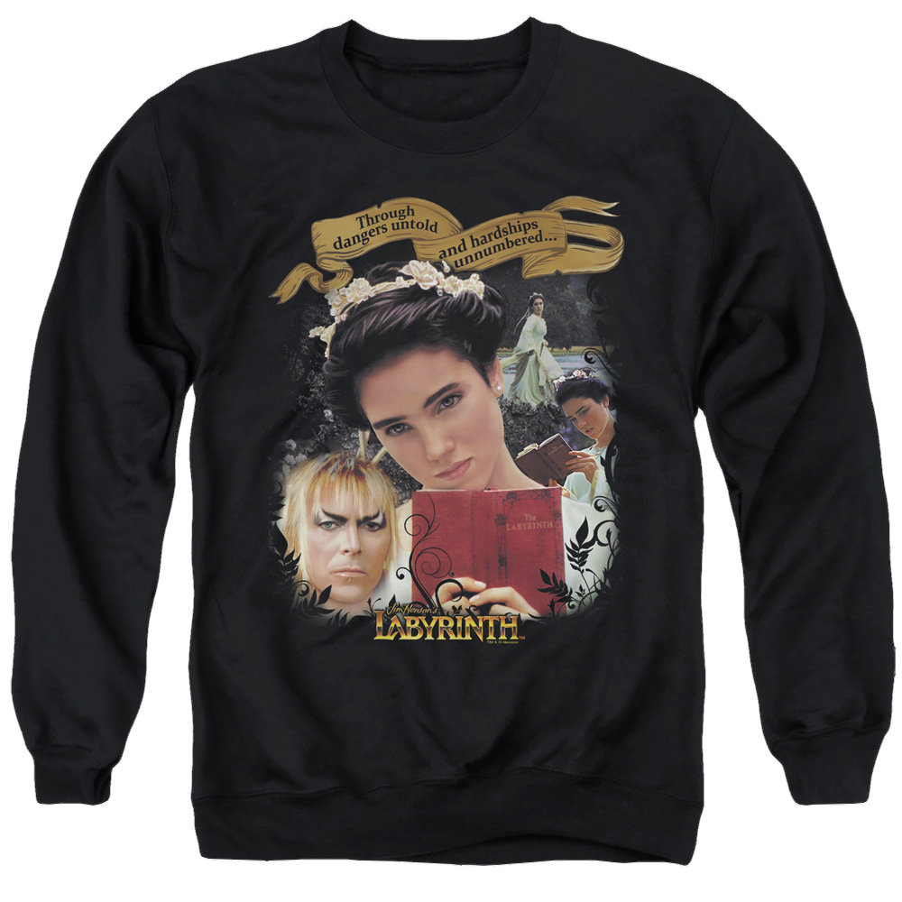 Labyrinth Dangers Untold Men's Crewneck Sweatshirt Men's Crewneck Sweatshirt Labyrinth