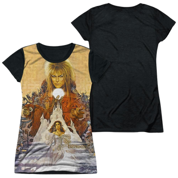 Labyrinth Cover Art Juniors Black Back T-Shirt Juniors Black Back T-Shirt Labyrinth