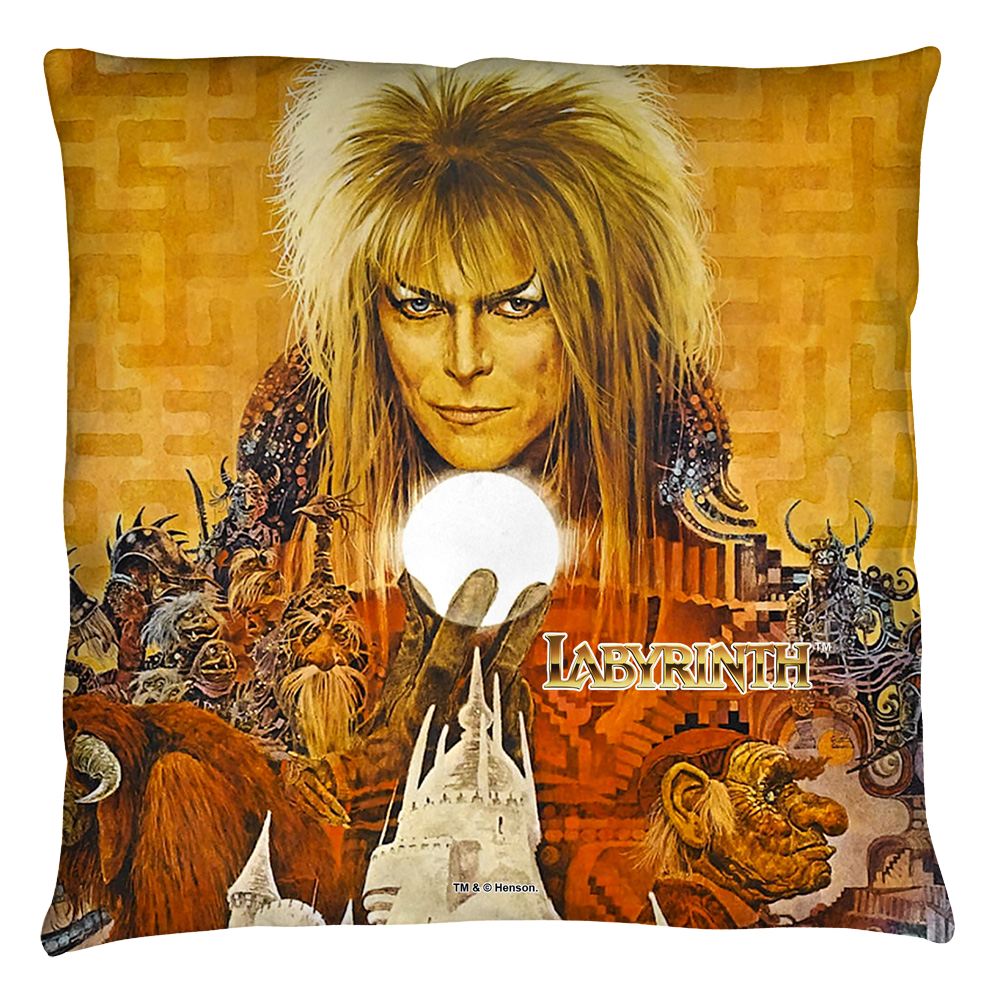 Labyrinth Crystal Ball Throw Pillow Throw Pillows Labyrinth