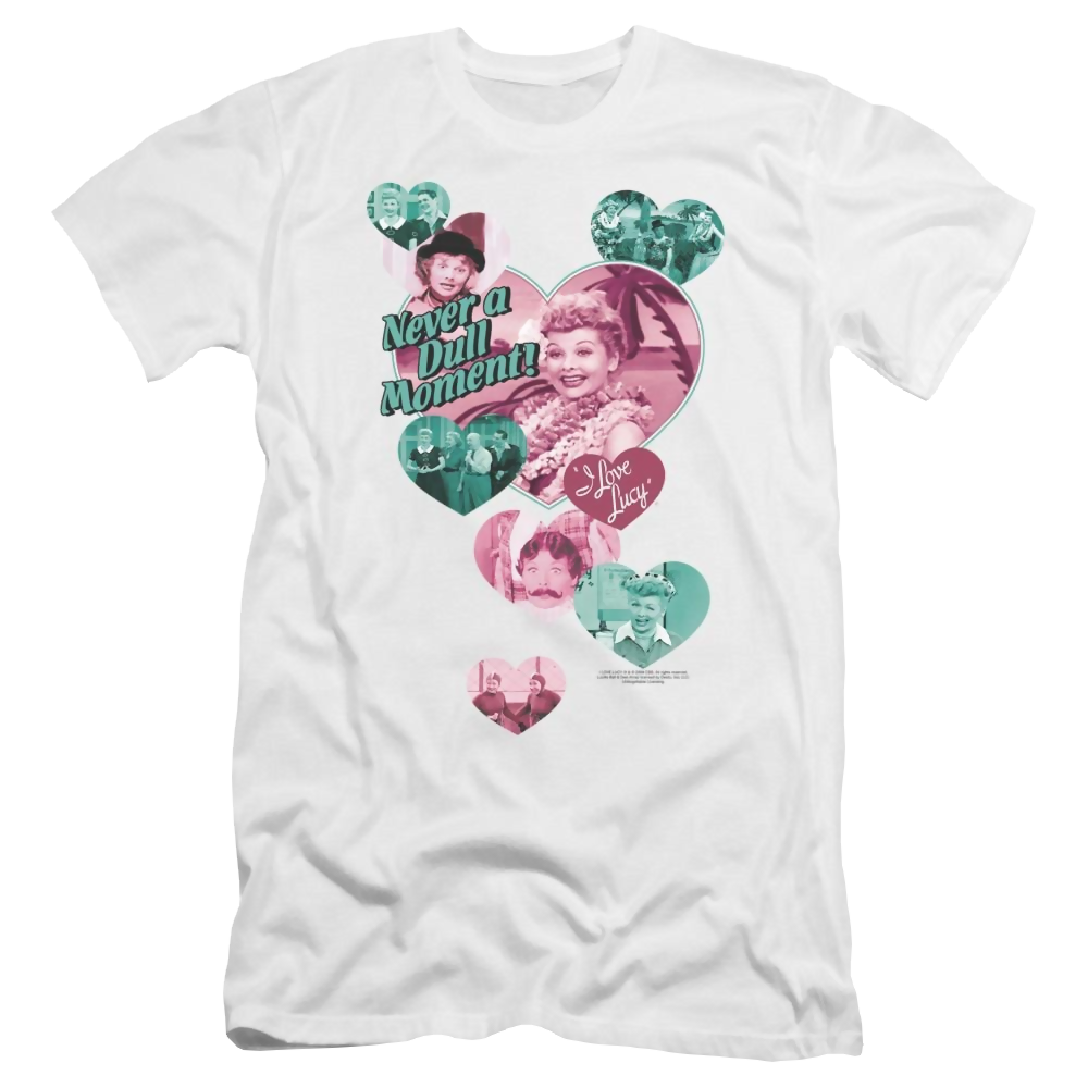 I Love Lucy Never A Dull Moment Men's Premium Slim Fit T-Shirt Men's Premium Slim Fit T-Shirt I Love Lucy
