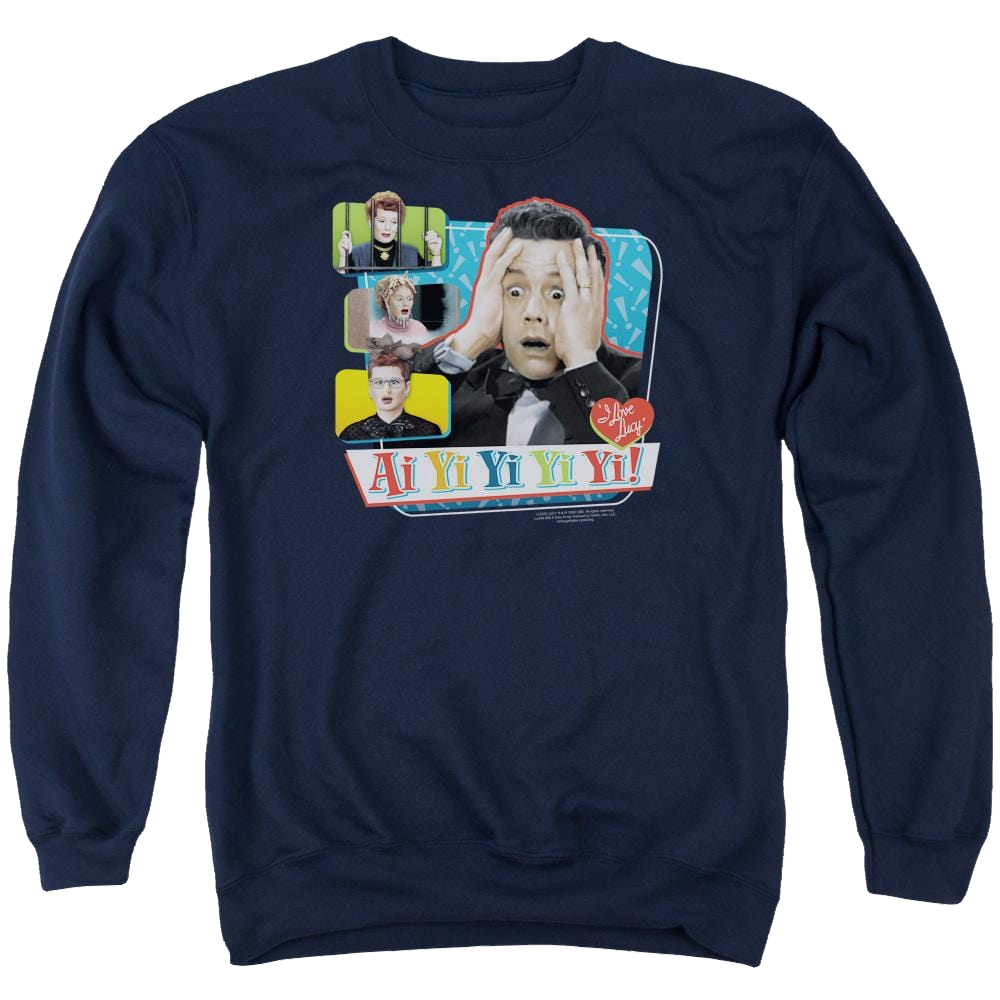 I Love Lucy Ai Yi Yi Yi Yi Men's Crewneck Sweatshirt Men's Crewneck Sweatshirt I Love Lucy