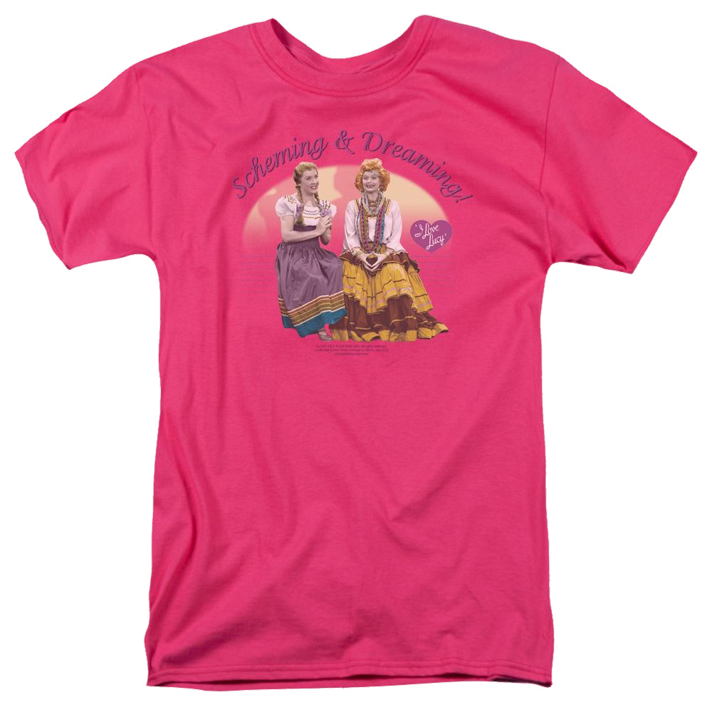 I Love Lucy Scheming & Dreaming - Men's Regular Fit T-Shirt Men's Regular Fit T-Shirt I Love Lucy