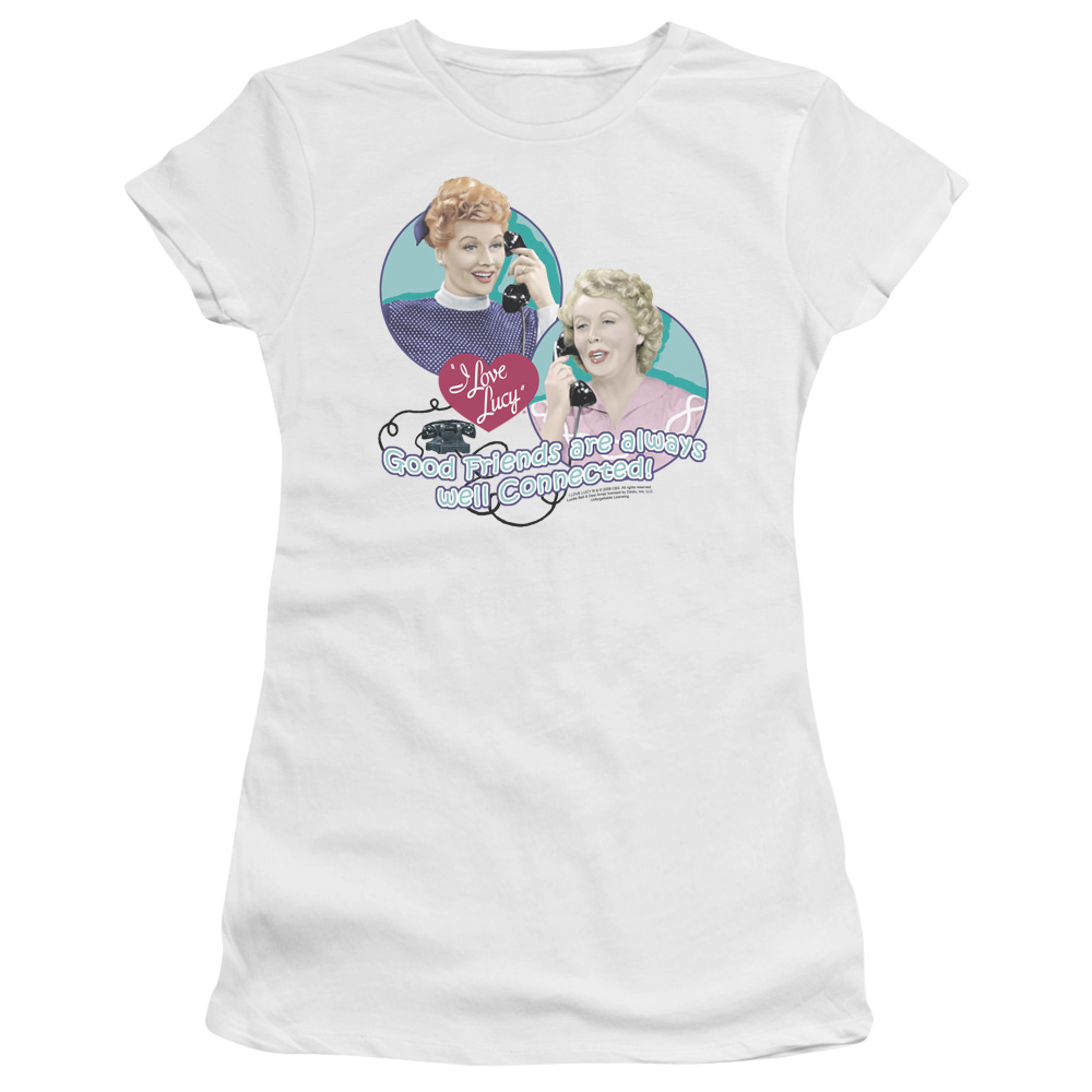I Love Lucy Always Connected Juniors T-Shirt Juniors T-Shirt I Love Lucy