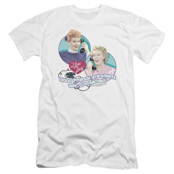 I Love Lucy Always Connected Men's Premium Slim Fit T-Shirt Men's Premium Slim Fit T-Shirt I Love Lucy