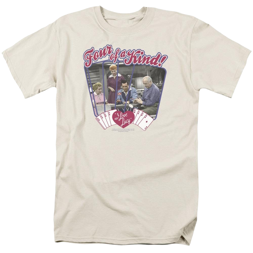 I Love Lucy Four Of A Kind Men's Regular Fit T-Shirt Men's Regular Fit T-Shirt I Love Lucy