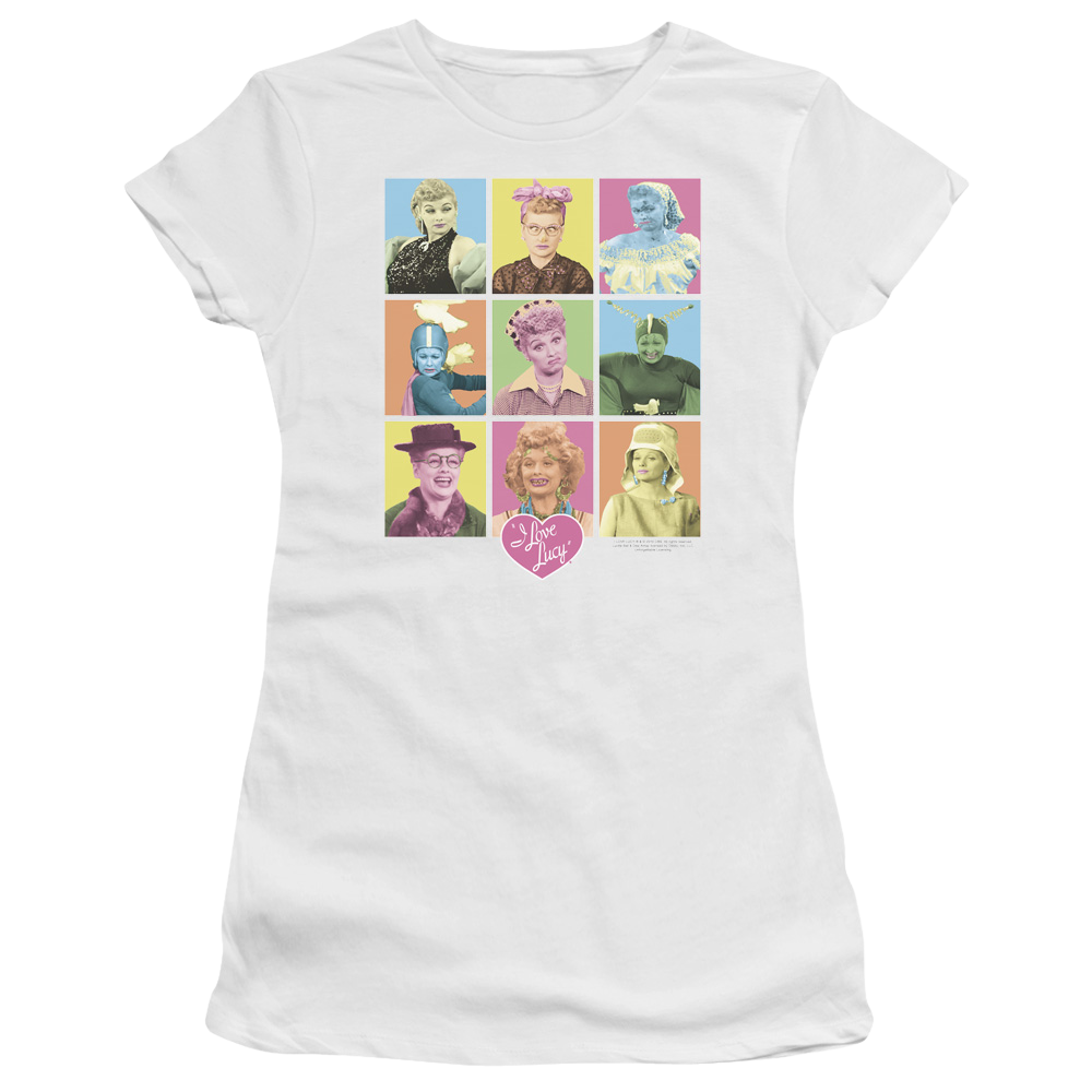 I Love Lucy So Many Faces Juniors T-Shirt Juniors T-Shirt I Love Lucy