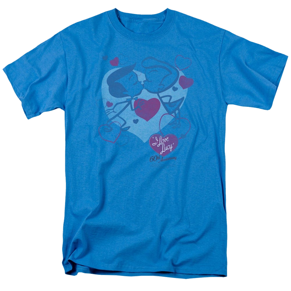 I Love Lucy Cartoon Kiss - Men's Regular Fit T-Shirt Men's Regular Fit T-Shirt I Love Lucy