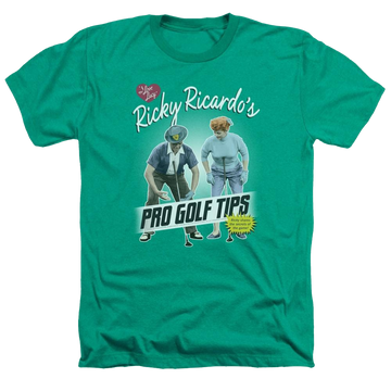 I Love Lucy Pro Golf Tips Men's Heather T-Shirt Men's Heather T-Shirt I Love Lucy