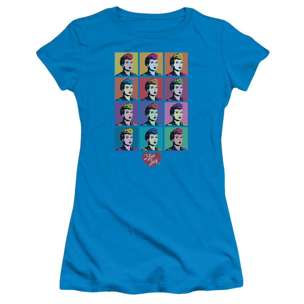 I Love Lucy Worhol Juniors T-Shirt Juniors T-Shirt I Love Lucy