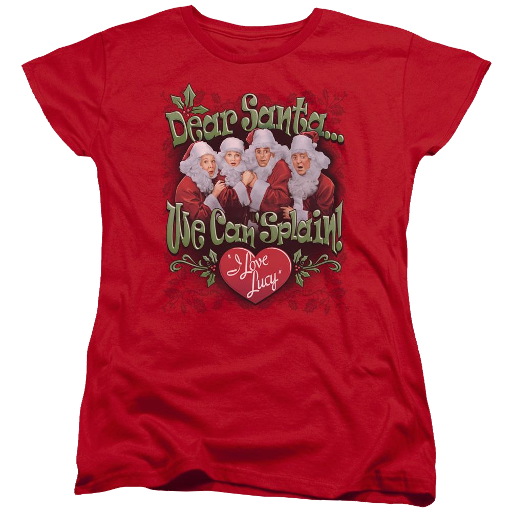 I Love Lucy Dear Santa Women's T-Shirt Women's T-Shirt I Love Lucy