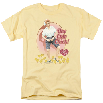 Banana men's regular fit t-shirt with I Love Lucy Cute Chick graphic