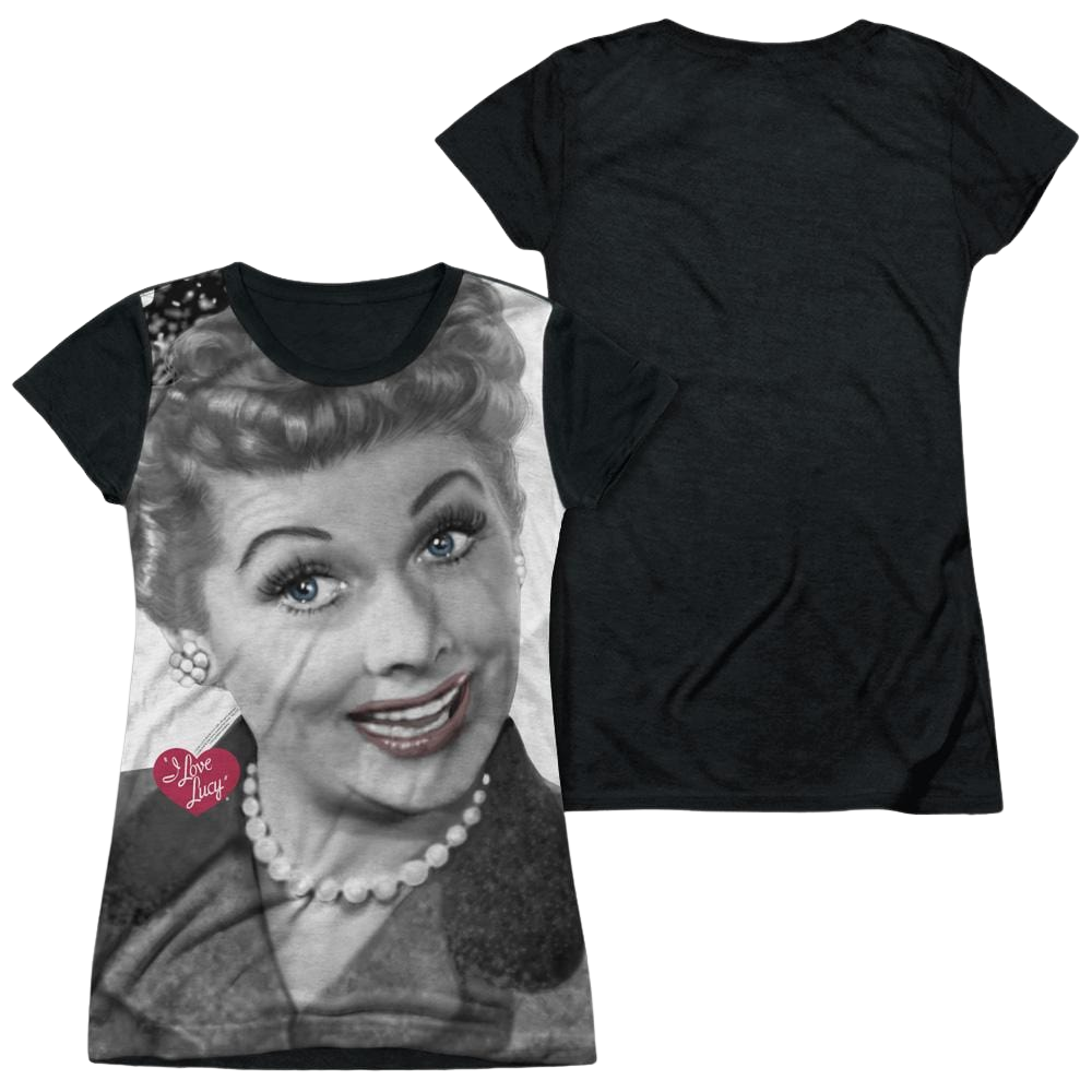 I Love Lucy Timeless Juniors Black Back T-Shirt Juniors Black Back T-Shirt I Love Lucy