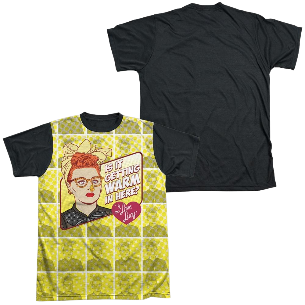 I Love Lucy Warm All Over Men's Black Back T-Shirt Men's Black Back T-Shirt I Love Lucy