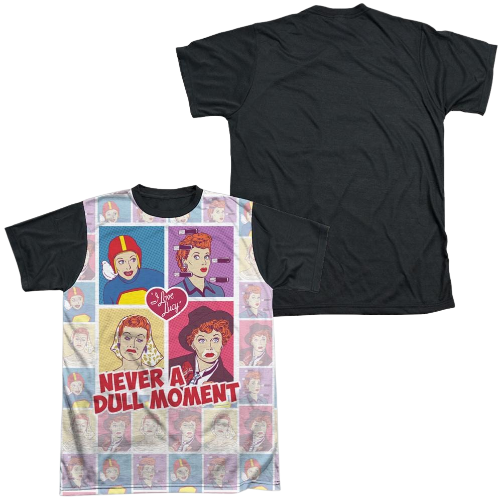 I Love Lucy All Over Panels Men's Black Back T-Shirt Men's Black Back T-Shirt I Love Lucy