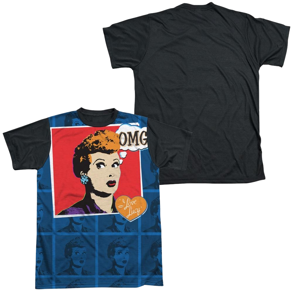 I Love Lucy Omg Men's Black Back T-Shirt Men's Black Back T-Shirt I Love Lucy