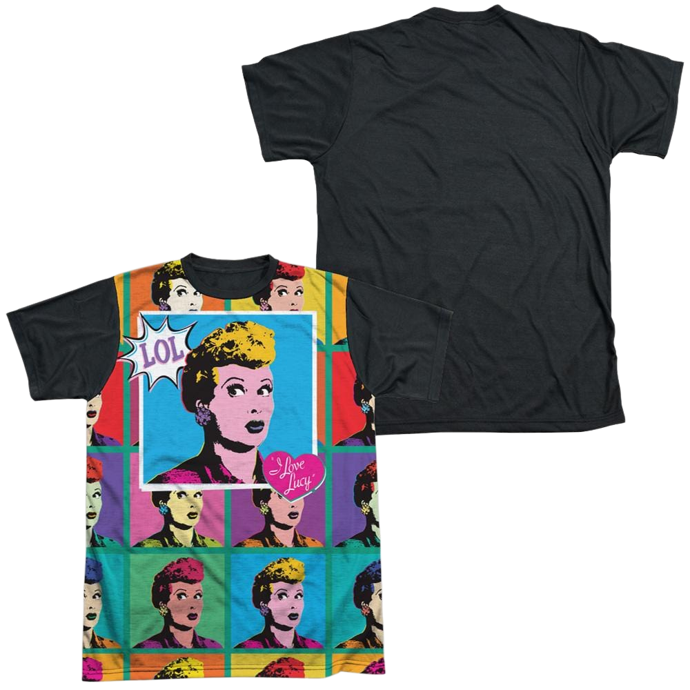 I Love Lucy Lol Men's Black Back T-Shirt Men's Black Back T-Shirt I Love Lucy