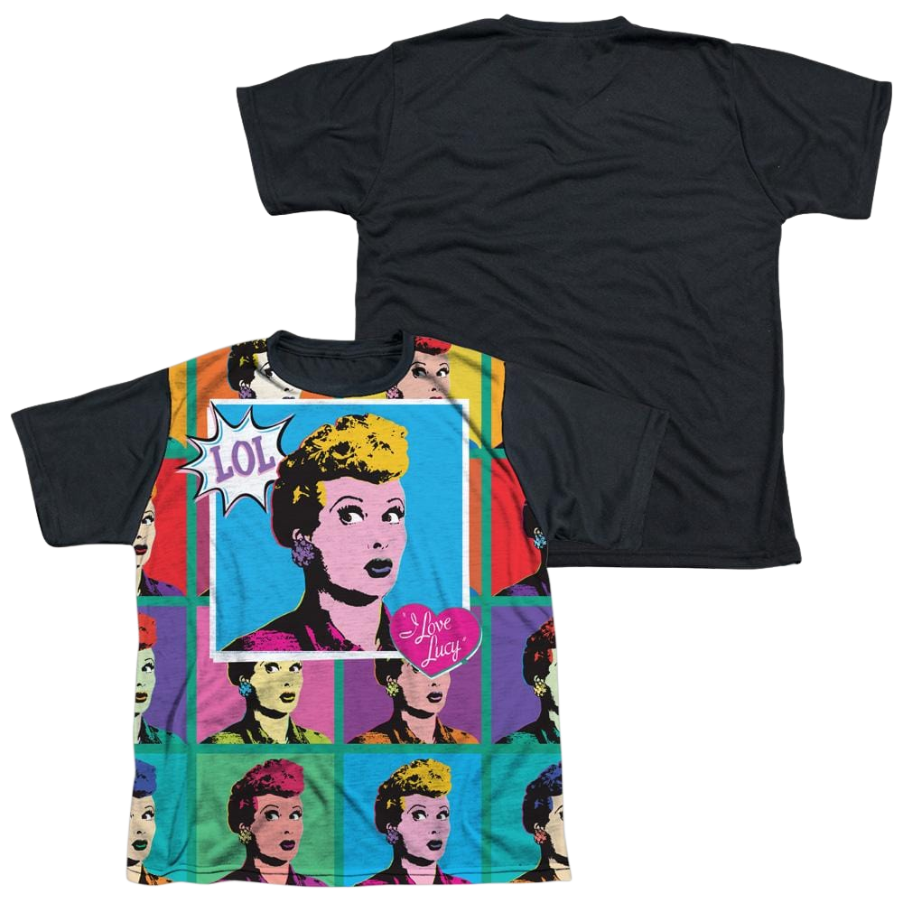 I Love Lucy Lol Youth Black Back T-Shirt (Ages 8-12) Youth Black Back T-Shirt (Ages 8-12) I Love Lucy