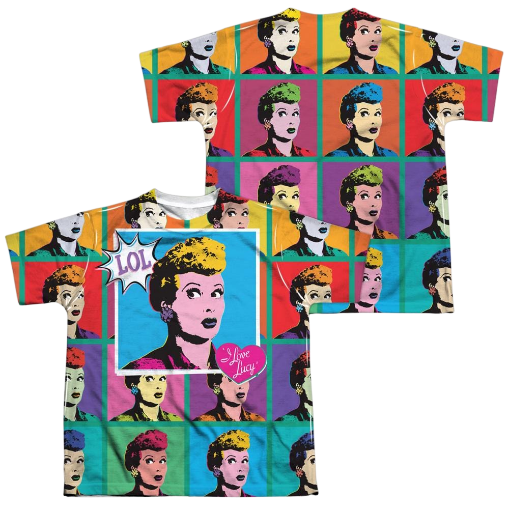 I Love Lucy Lol Youth All-Over Print T-Shirt (Ages 8-12) Youth All-Over Print T-Shirt (Ages 8-12) I Love Lucy