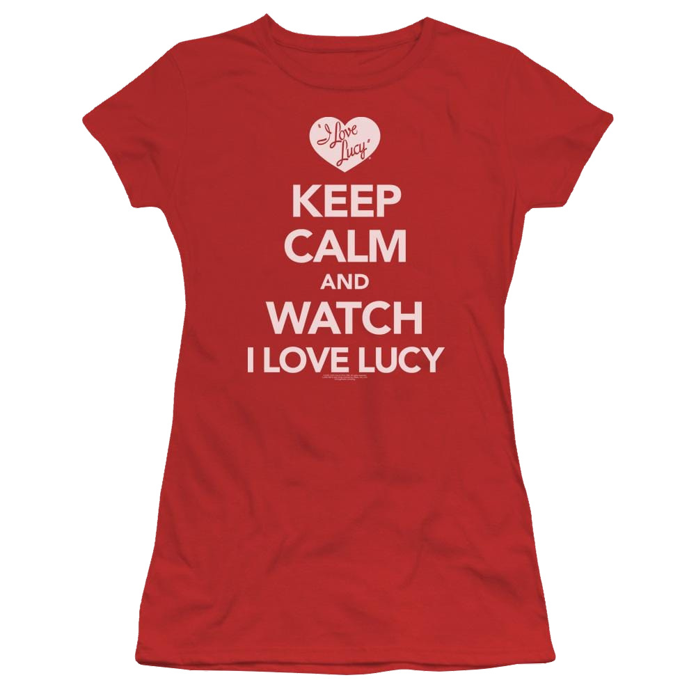 I Love Lucy Keep Calm And Watch Juniors T-Shirt Juniors T-Shirt I Love Lucy