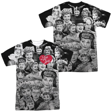 I Love Lucy Faces men's all-over print t-shirt