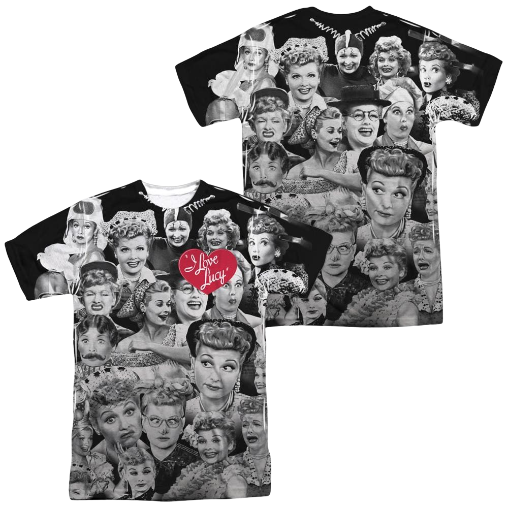 I Love Lucy Faces Men's All Over Print T-Shirt Men's All-Over Print T-Shirt I Love Lucy