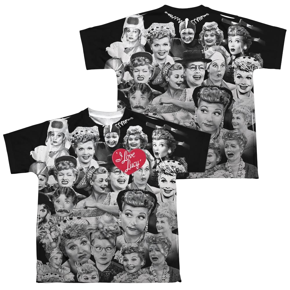 I Love Lucy Faces Youth All-Over Print T-Shirt (Ages 8-12) Youth All-Over Print T-Shirt (Ages 8-12) I Love Lucy